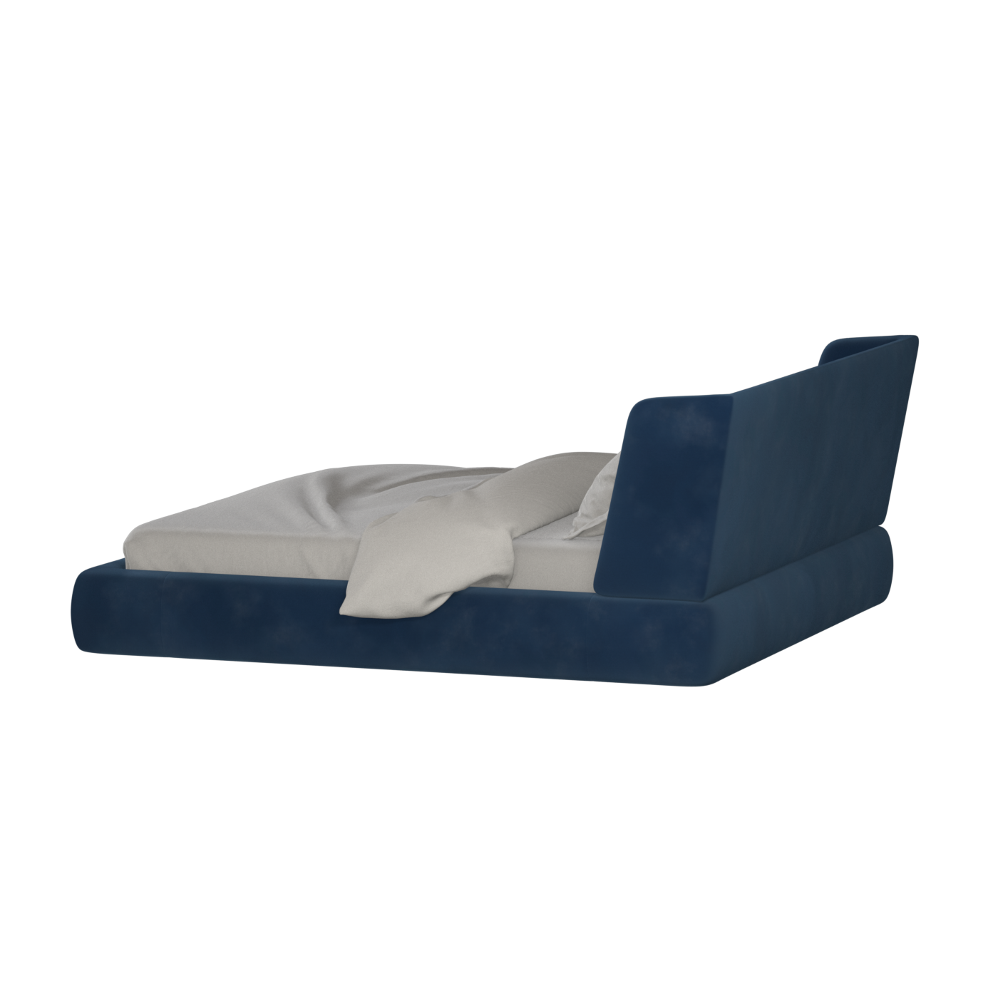Valentina bed in Boucle Velvet Fabric