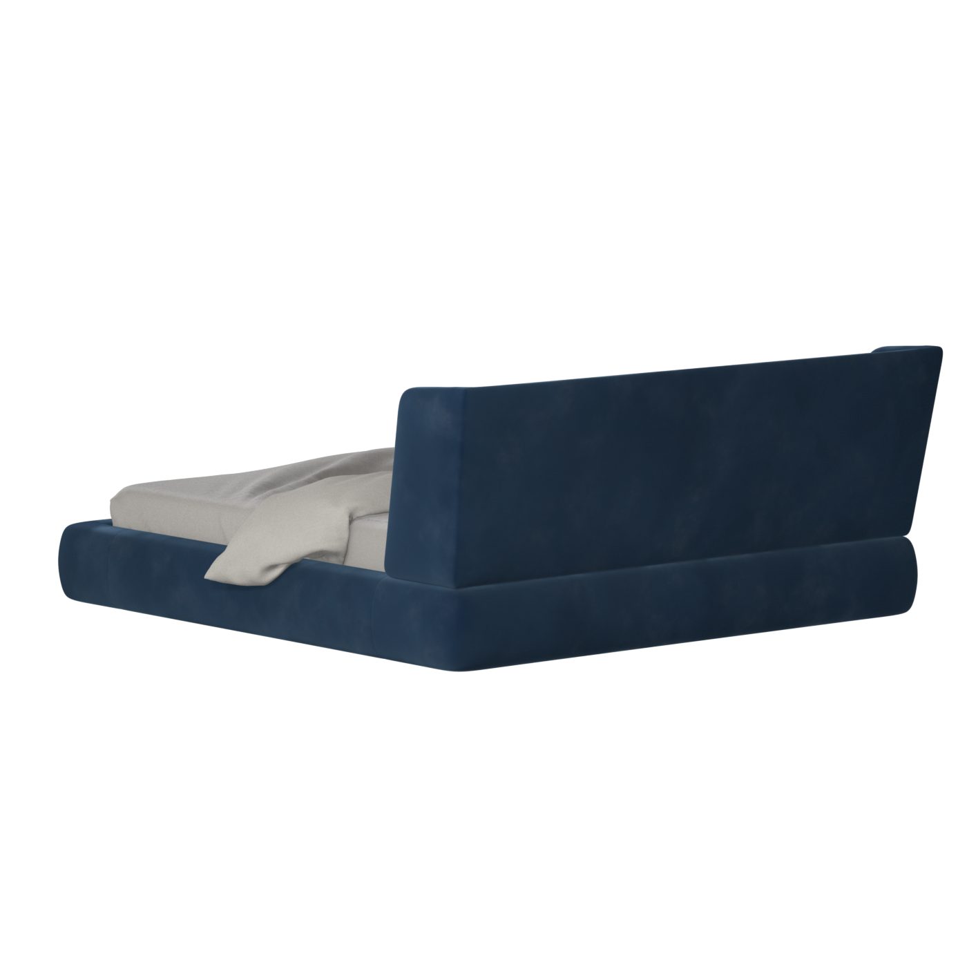 Valentina bed in Boucle Velvet Fabric