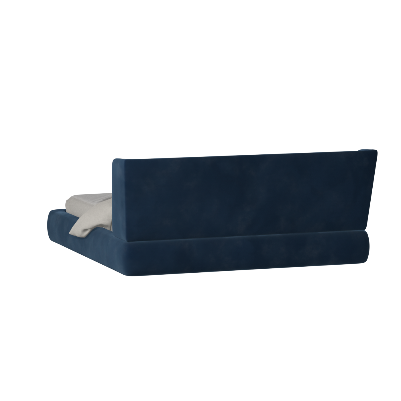 Valentina bed in Boucle Velvet Fabric