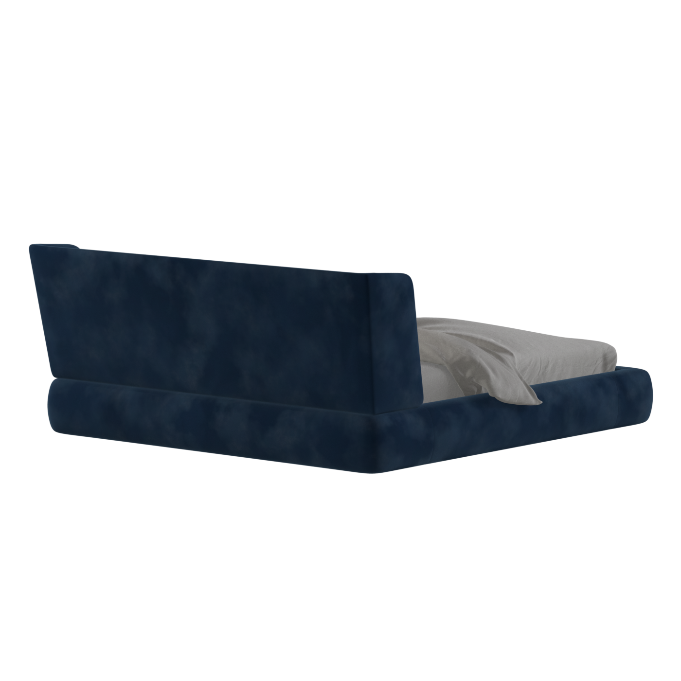 Valentina bed in Boucle Velvet Fabric