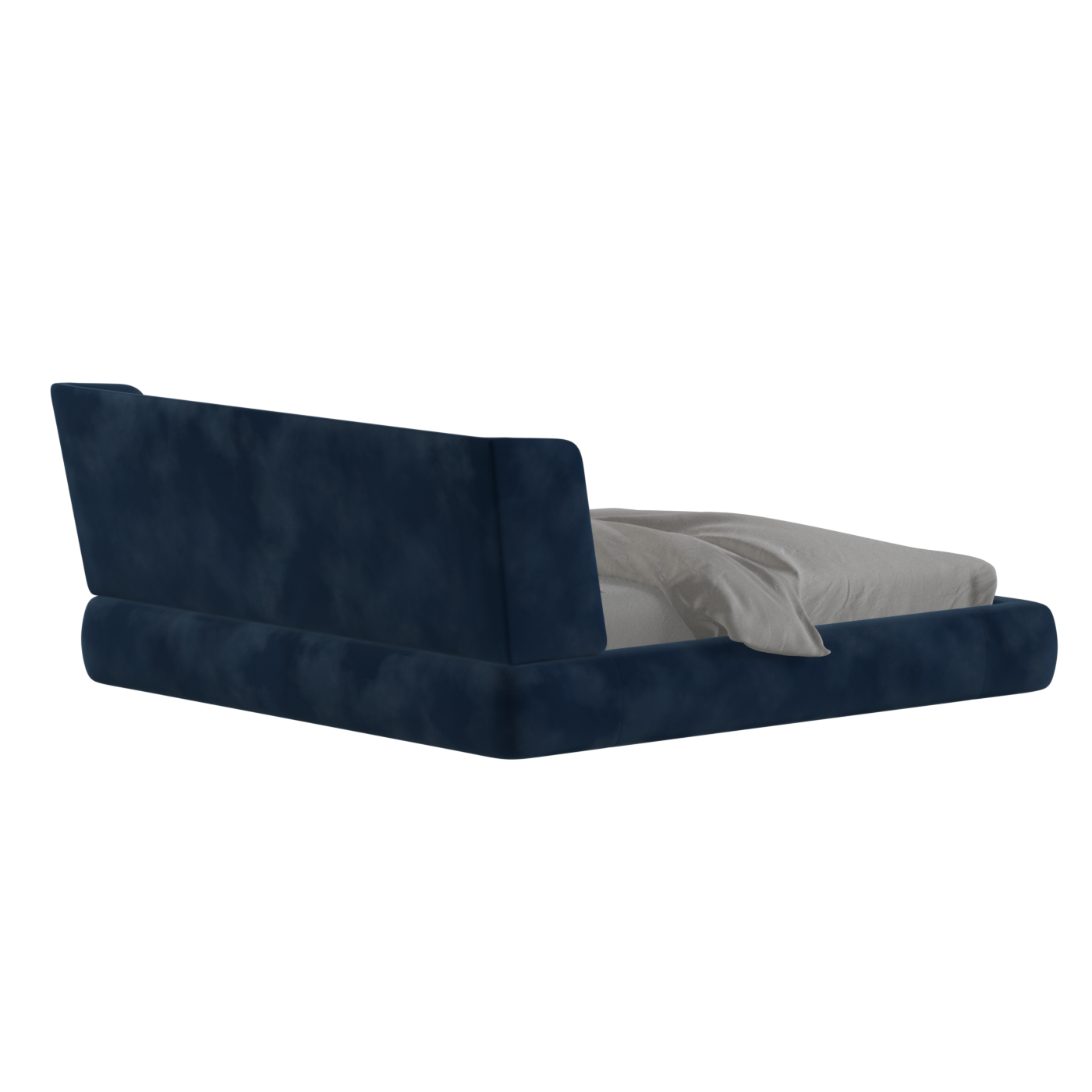Valentina bed in Boucle Velvet Fabric