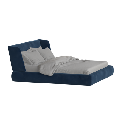 Valentina bed in Boucle Velvet Fabric