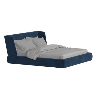 Valentina bed in Boucle Velvet Fabric