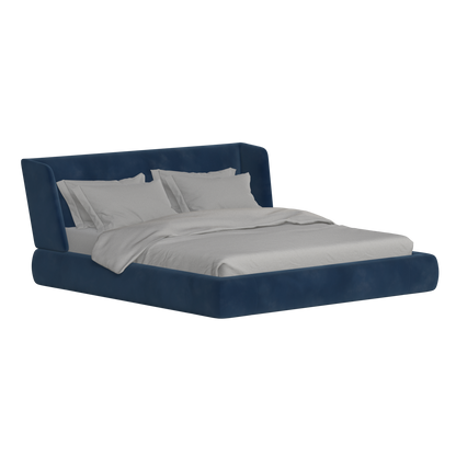 Valentina bed in Boucle Velvet Fabric