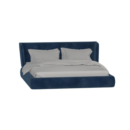 Valentina bed in Boucle Velvet Fabric