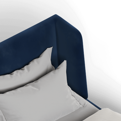 Valentina bed in Boucle Velvet Fabric